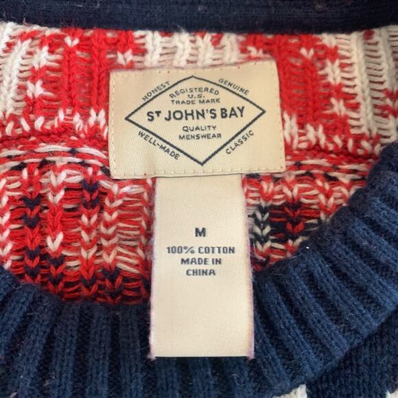 Christmas Snowman Sweater 100% Cotton | ST JOHN’S BAY| Men's M /Women's L - Picture 4 of 5